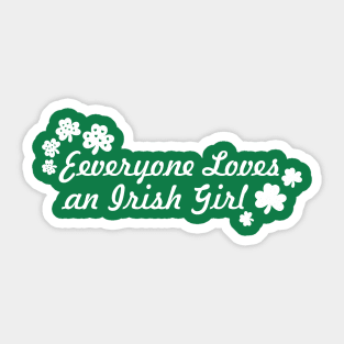 St patrick girl Sticker